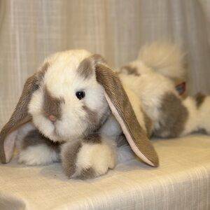 RAMSEY 17” Spotted Bunny Plush- Douglas Cuddle Toys #14862 D-Lux- Soft & Cuddly